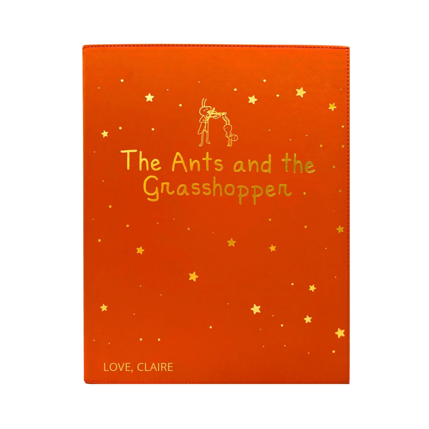 Engraved "The Ants and the Grasshopper"