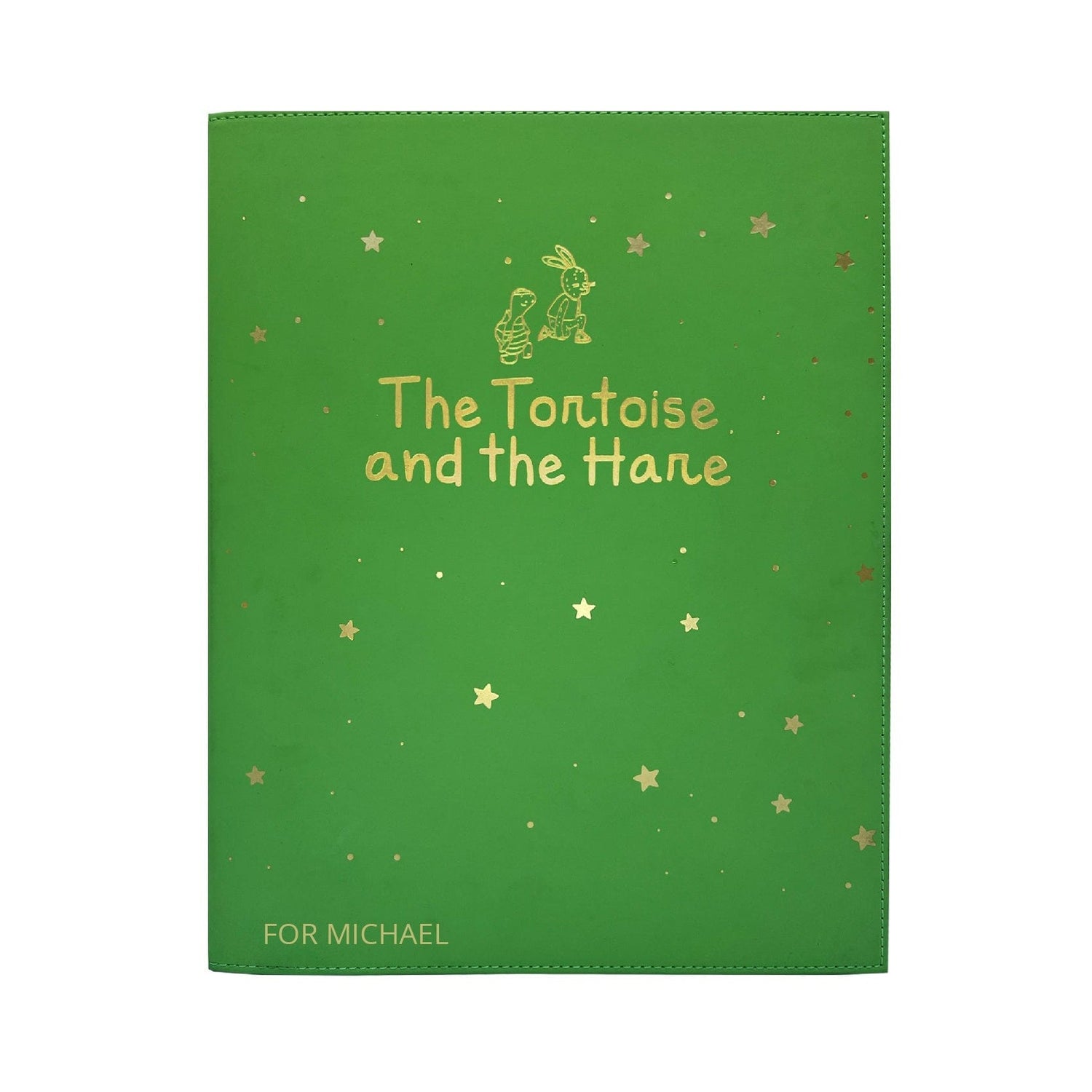 Engraved "The Tortoise and the Hare"