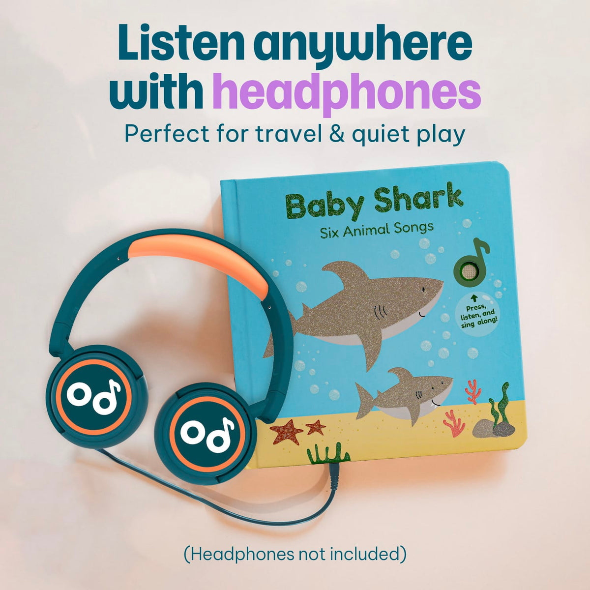 Cali's Books Sound Books Baby Shark Nursery Rhymes - Headphone Edition