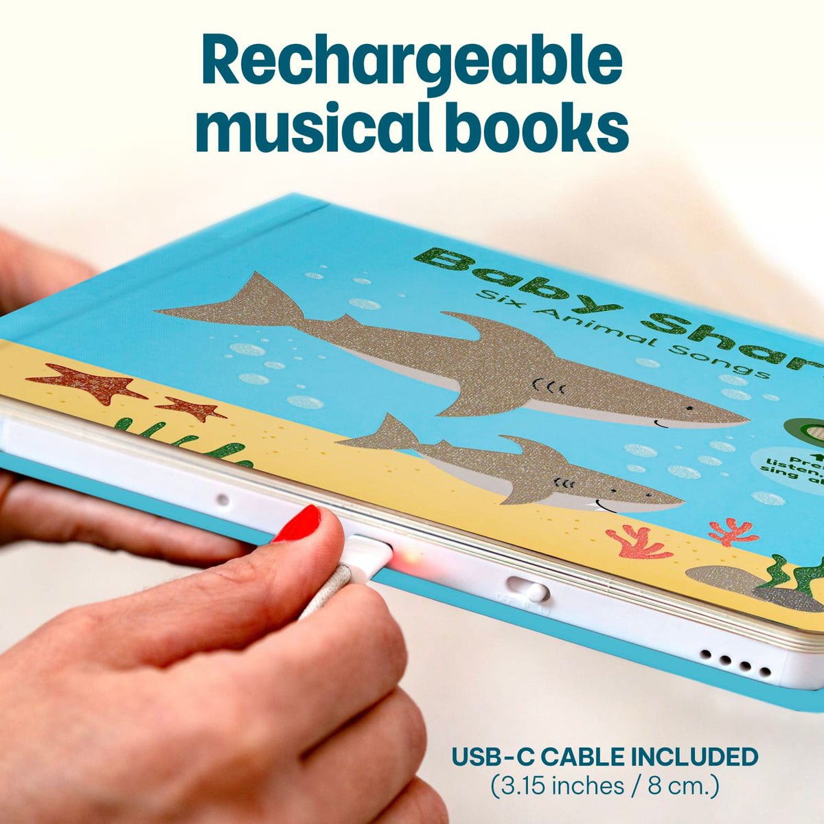 Cali's Books Sound Books Baby Shark Nursery Rhymes - Headphone Edition