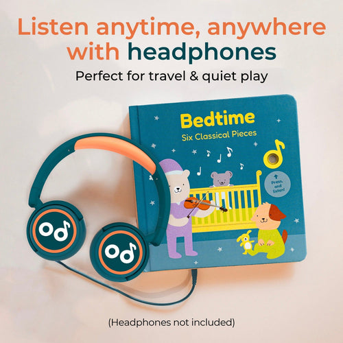 Cali's Books Sound Books Bedtime Six Classical Pieces - Rechargeable w/jack feature