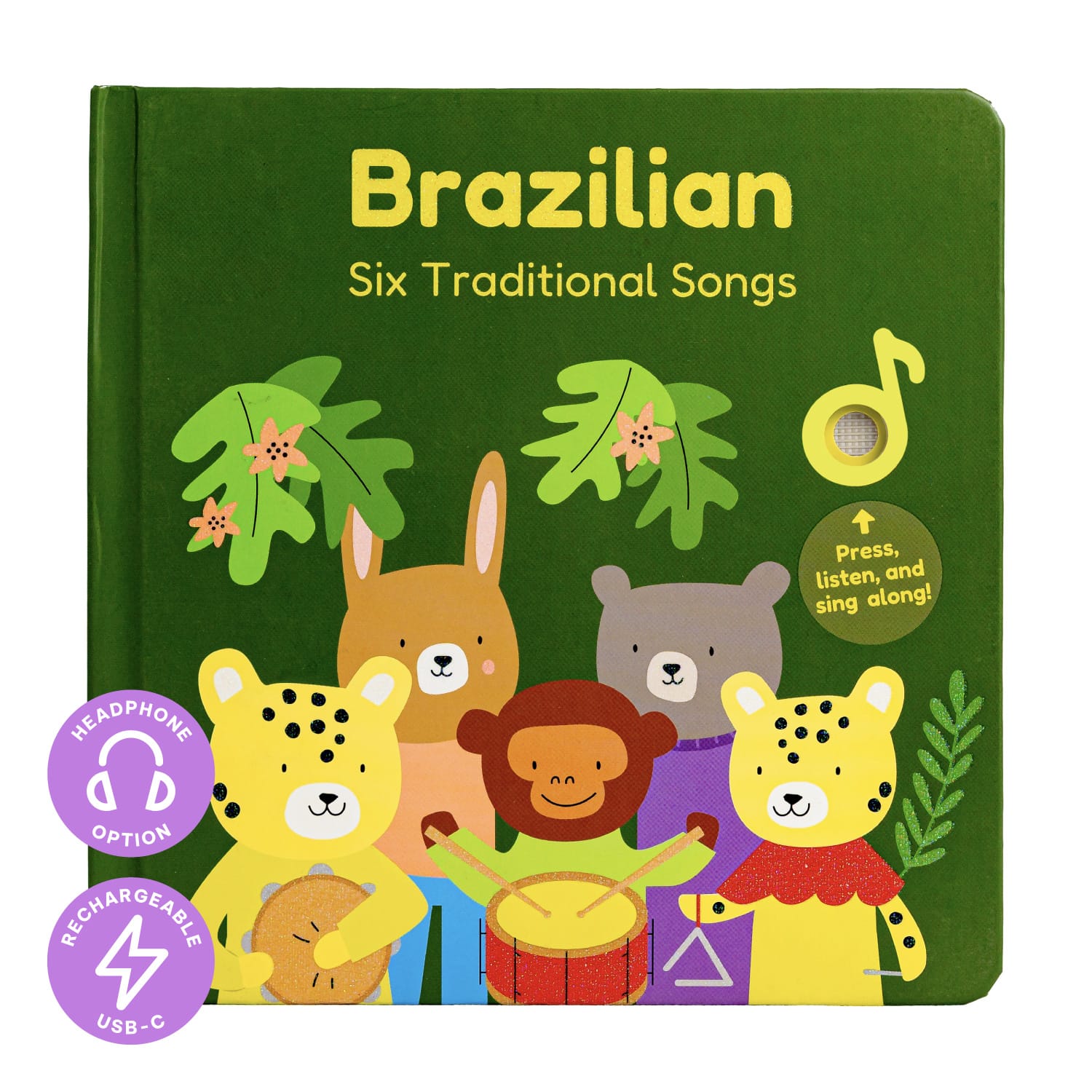 Cali's Books Sound Books Brazilian Nursery Rhymes - Headphone Edition