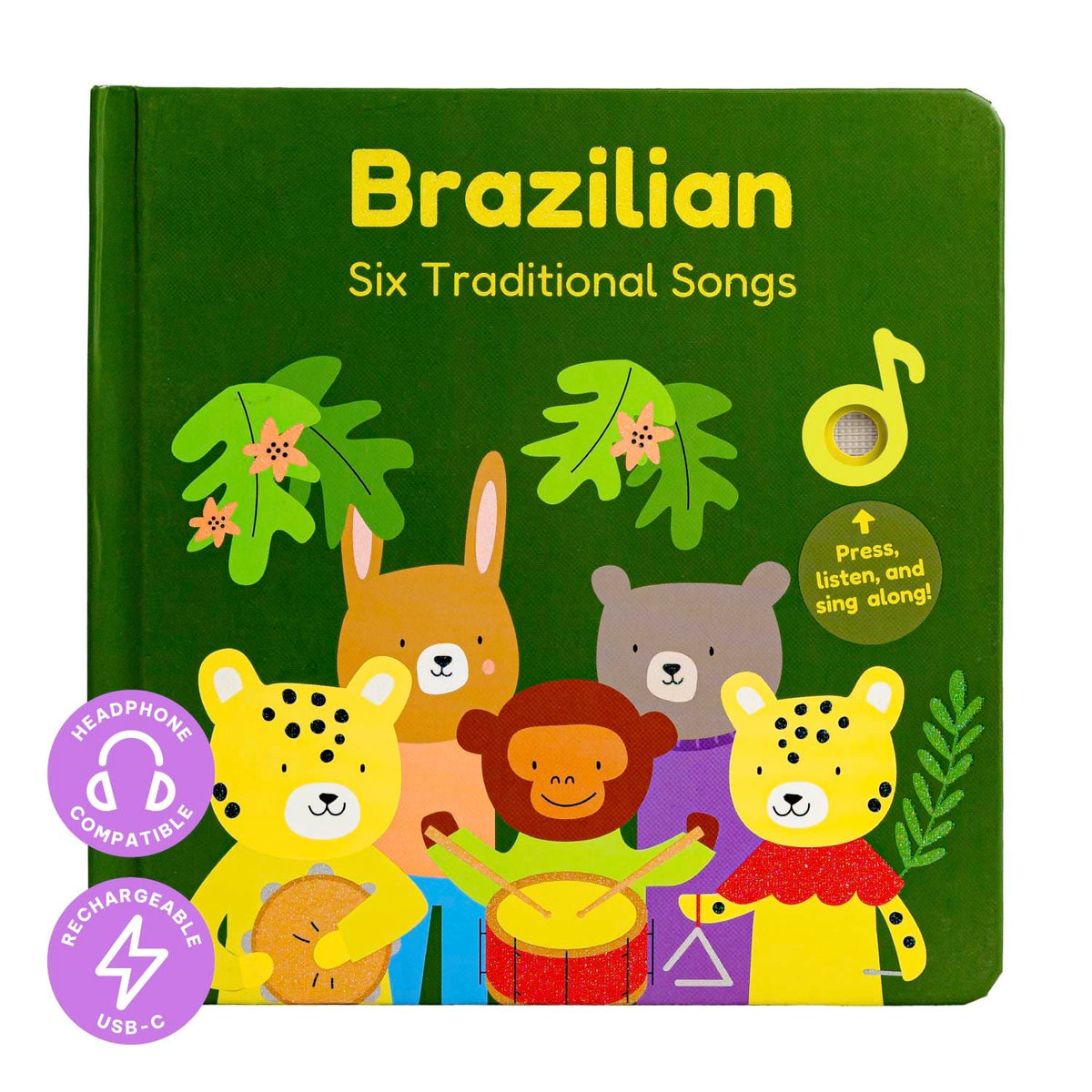 Cali's Books Sound Books Brazilian Nursery Rhymes - Headphone Edition