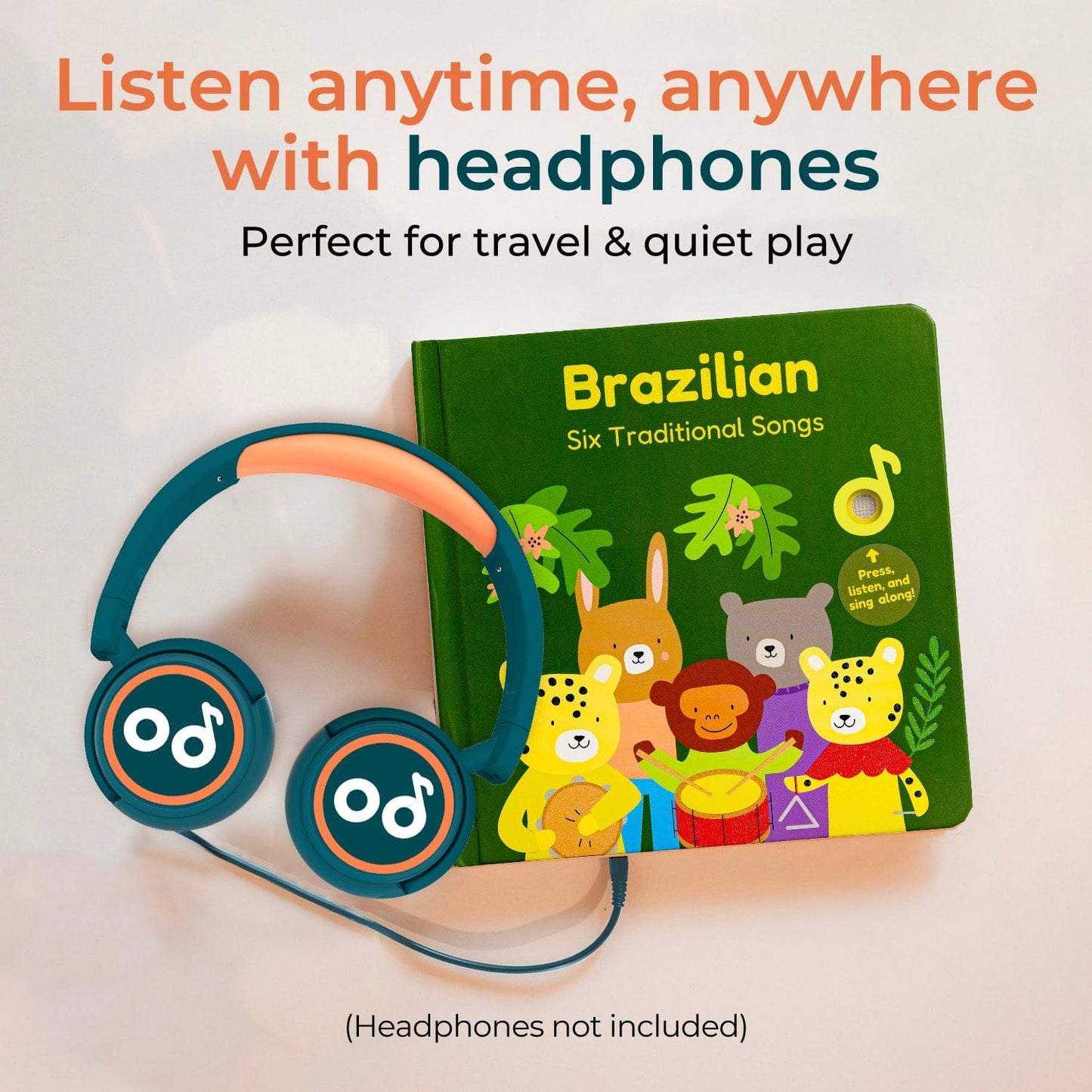 Cali's Books Sound Books Brazilian Nursery Rhymes - Rechargeable - w/jack