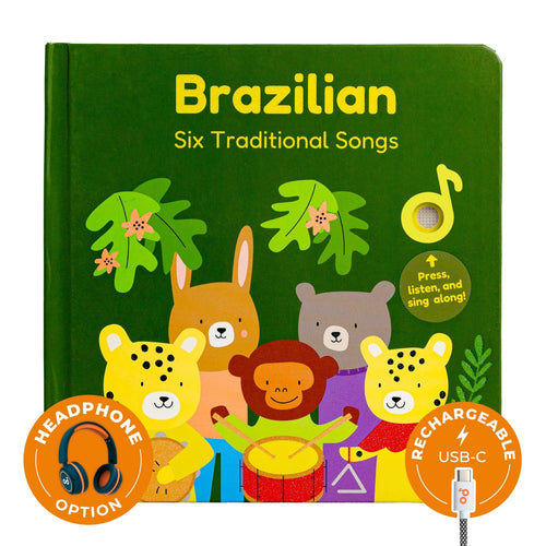 Cali's Books Sound Books Brazilian Nursery Rhymes - Rechargeable - w/jack