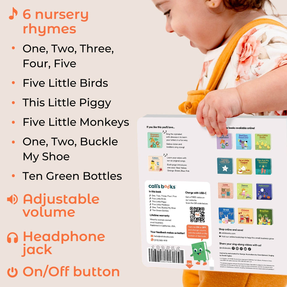 Cali's Books Sound Books Count With Nursery Rhymes - Headphone Edition
