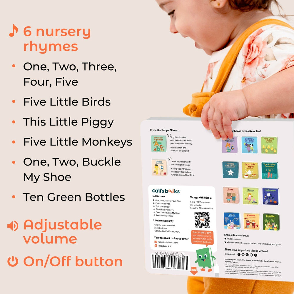 Cali's Books Sound Books Count With Nursery Rhymes - Rechargeable