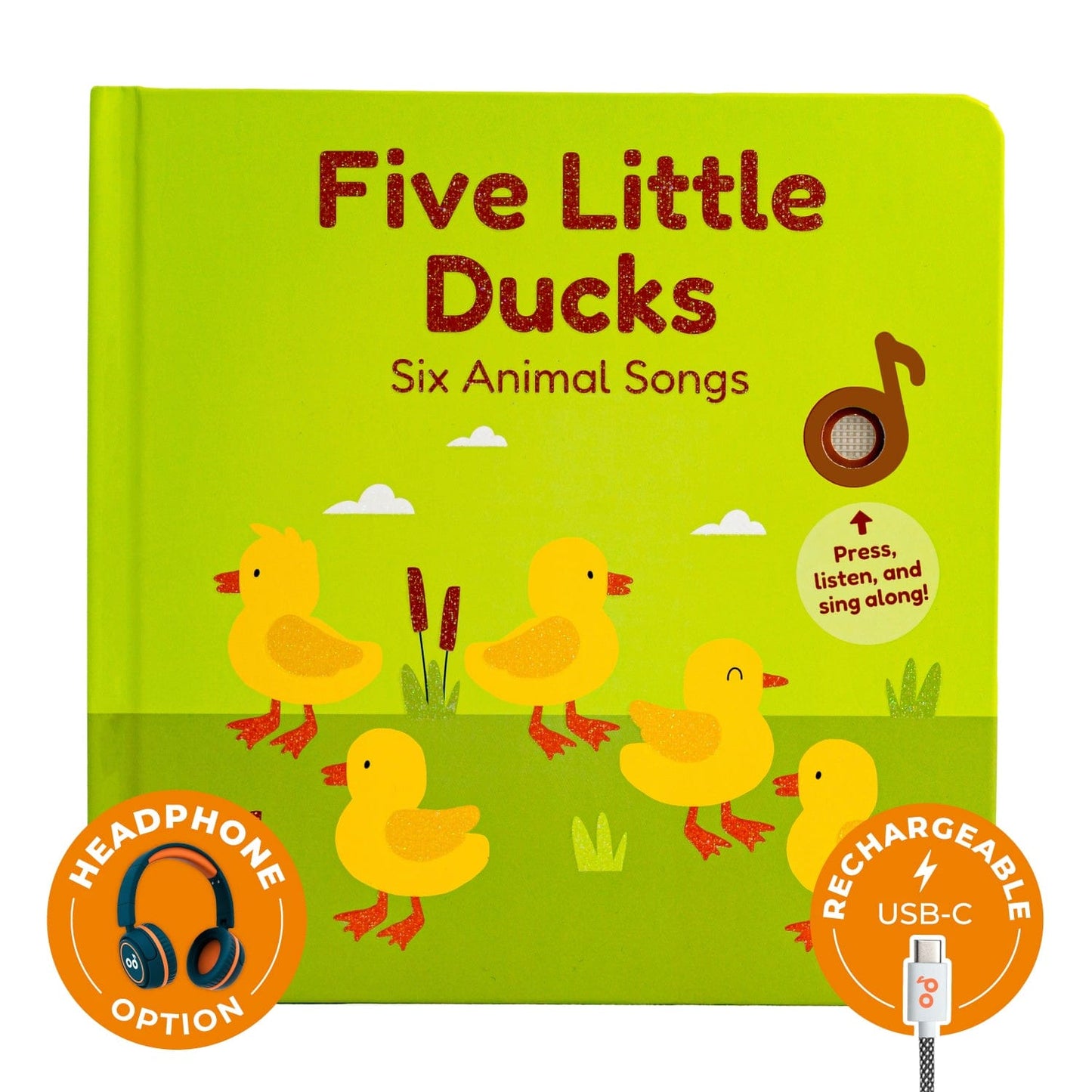 Cali's Books Sound Books Five Little Ducks Nursery Rhymes - headphone edition