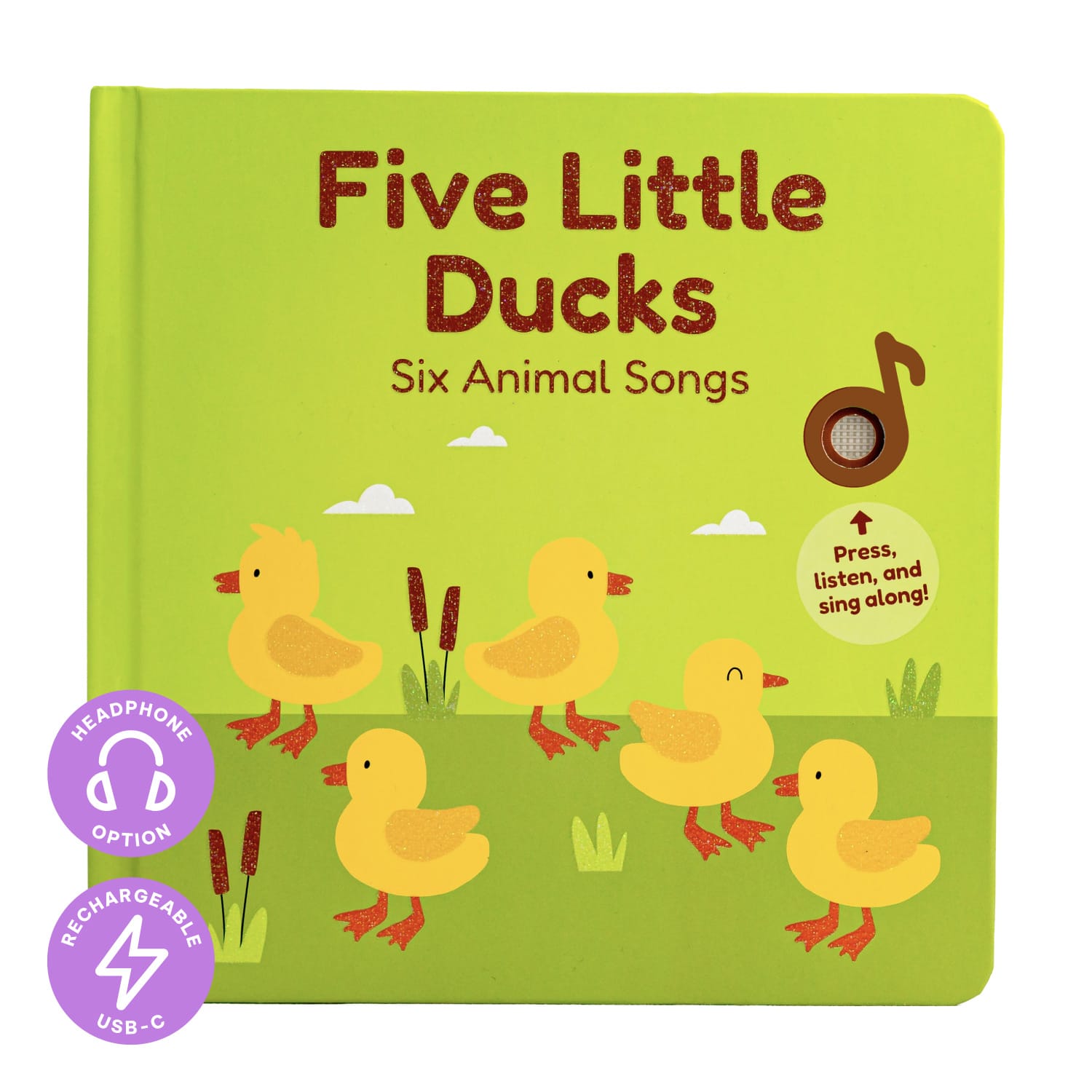 177 Five Little Ducks 音声絵本 Five Little Ducks Nursery Rhymes - Headphone Edition - Cali's Books