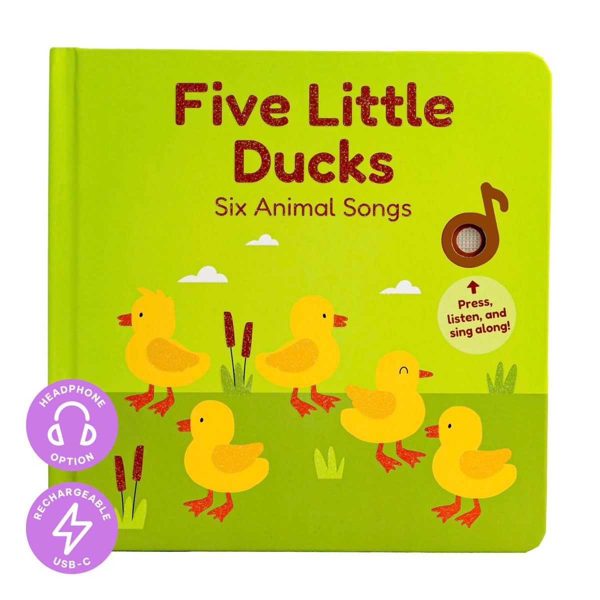 Cali's Books Sound Books Five Little Ducks Nursery Rhymes - Headphone Edition