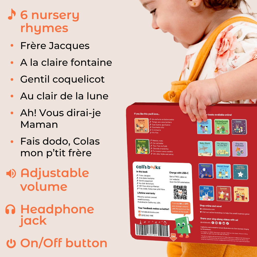 Cali's Books Sound Books French Nursery Rhymes - Headphone edition