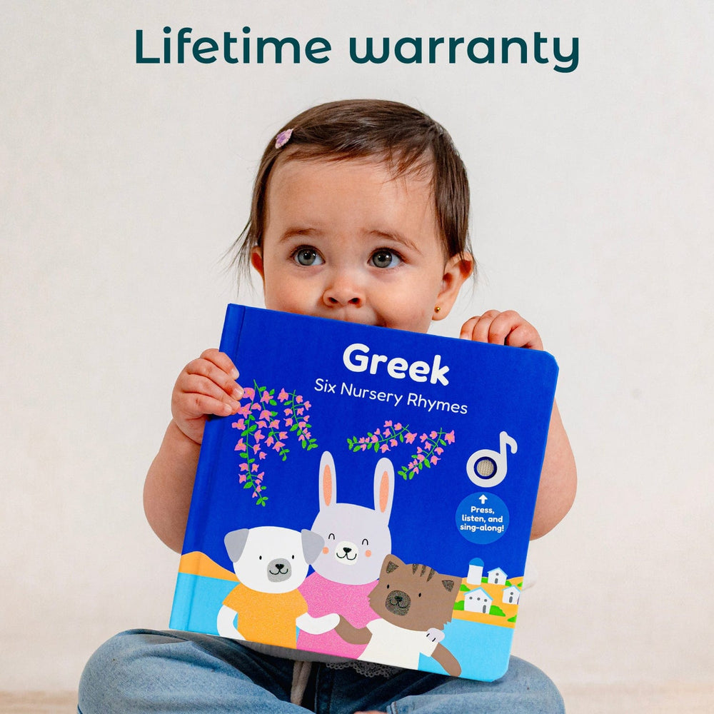 Cali's Books Sound Books Greek Nursery Rhymes - Rechargeable Sound Book