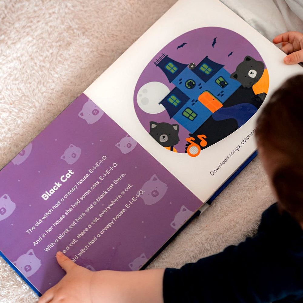 Cali's Books Sound Books Halloween Nursery Rhymes Glow-in-the-Dark - Headphone Edition