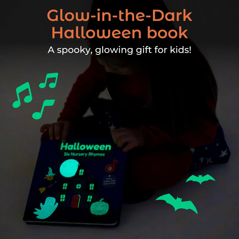 Cali's Books Sound Books Halloween Nursery Rhymes Glow-in-the-Dark - Rechargeable sound book