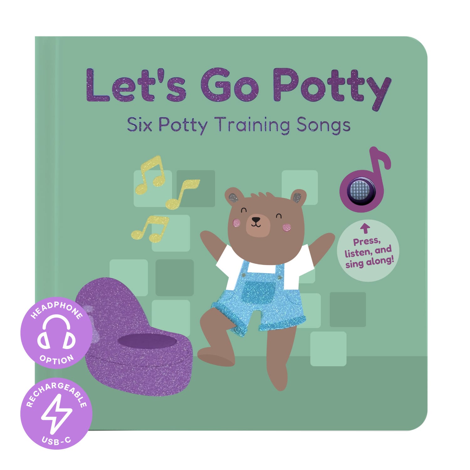 Cali's Books Sound Books Let's Go Potty - Headphone Edition