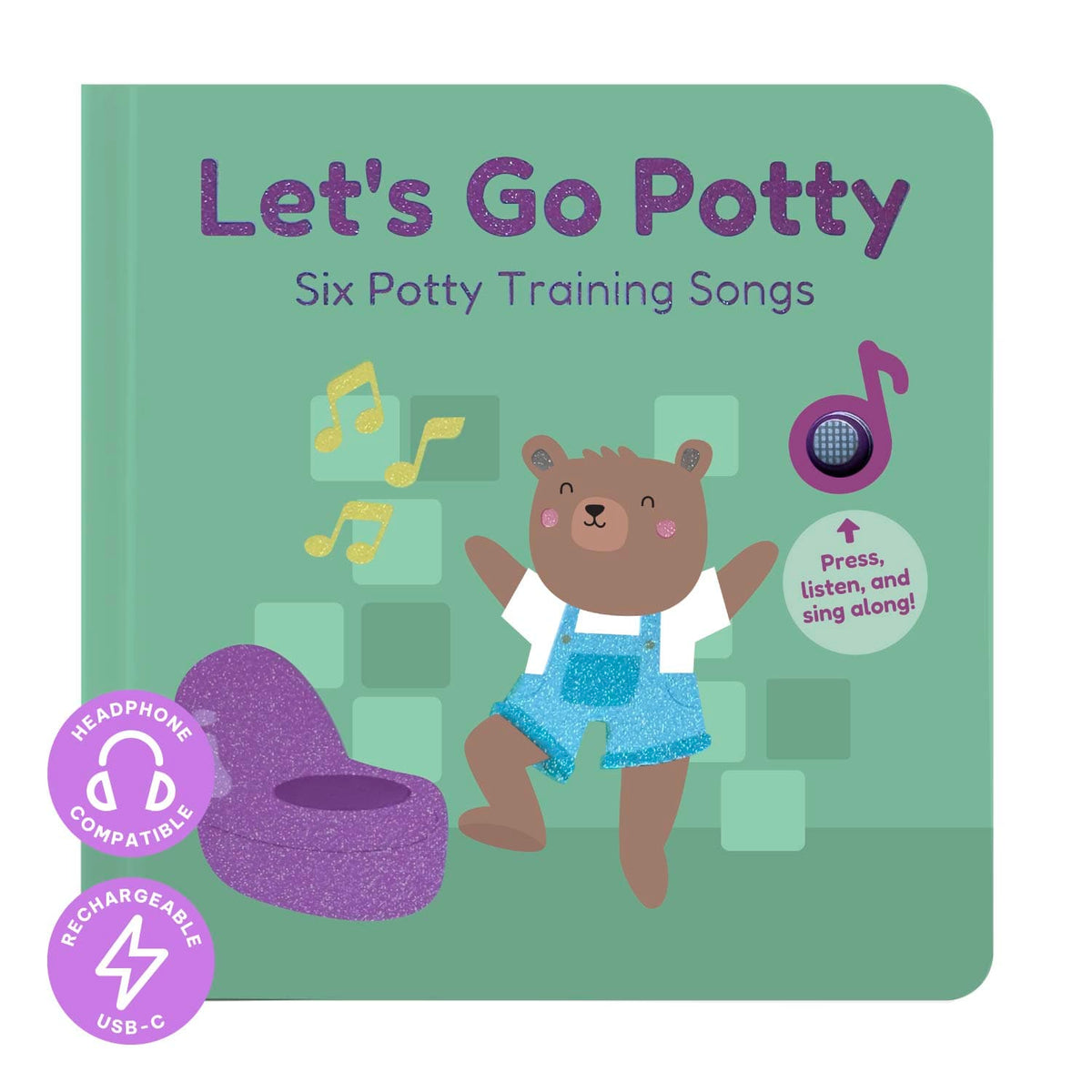 Cali's Books Sound Books Let's Go Potty - Headphone Edition