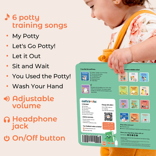 Cali's Books Sound Books Let's Go Potty - Rechargeable w/jack feature