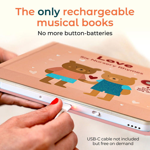 Cali's Books Sound Books Love Nursery Rhymes - Rechargeable Sound Book