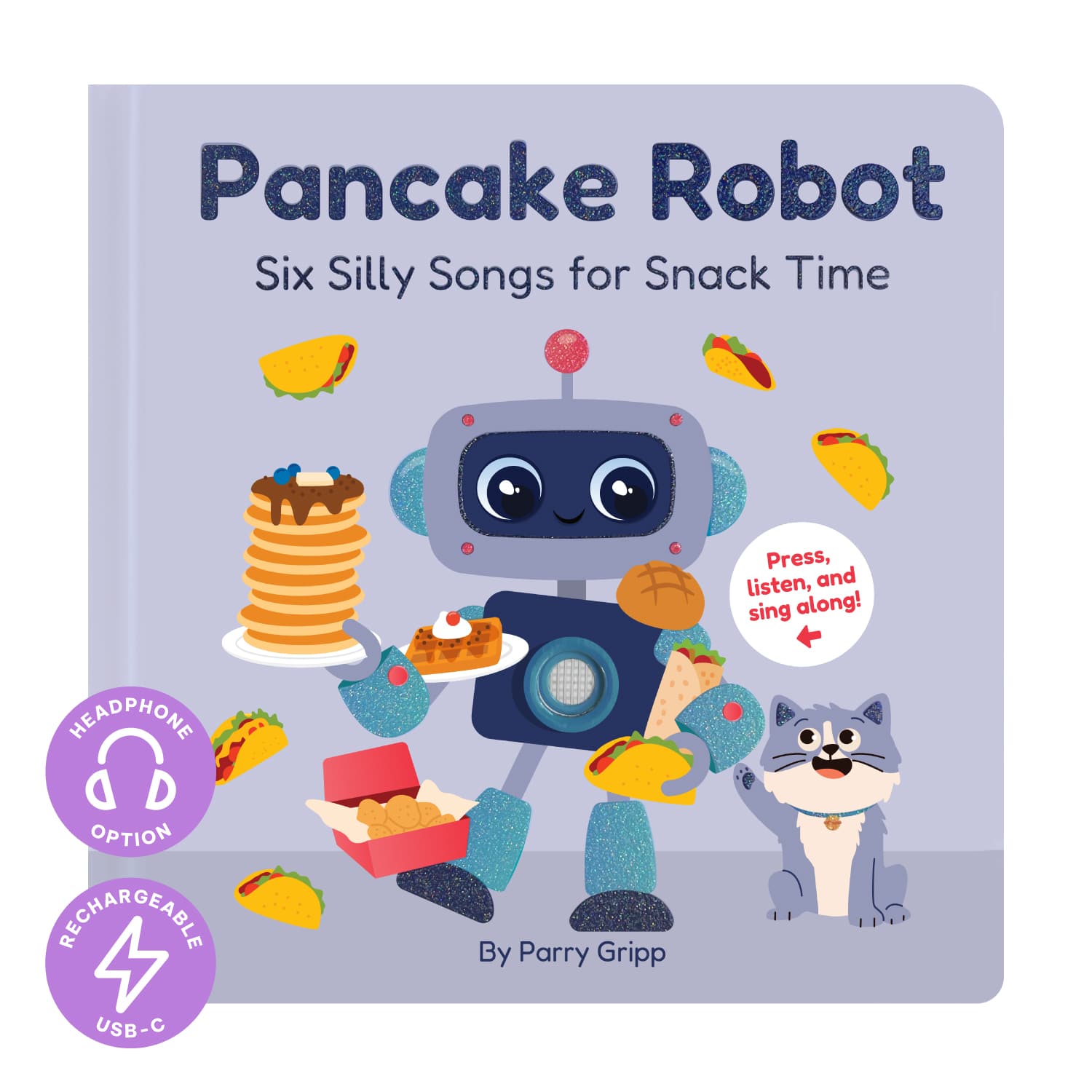 Cali's Books Sound Books Pancake Robot - Headphone Edition
