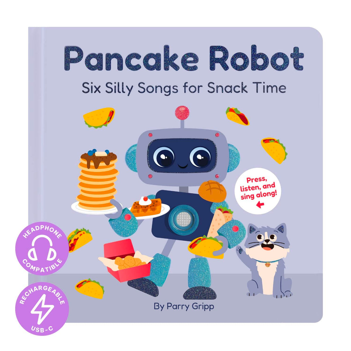 Cali's Books Sound Books Pancake Robot - Headphone Edition