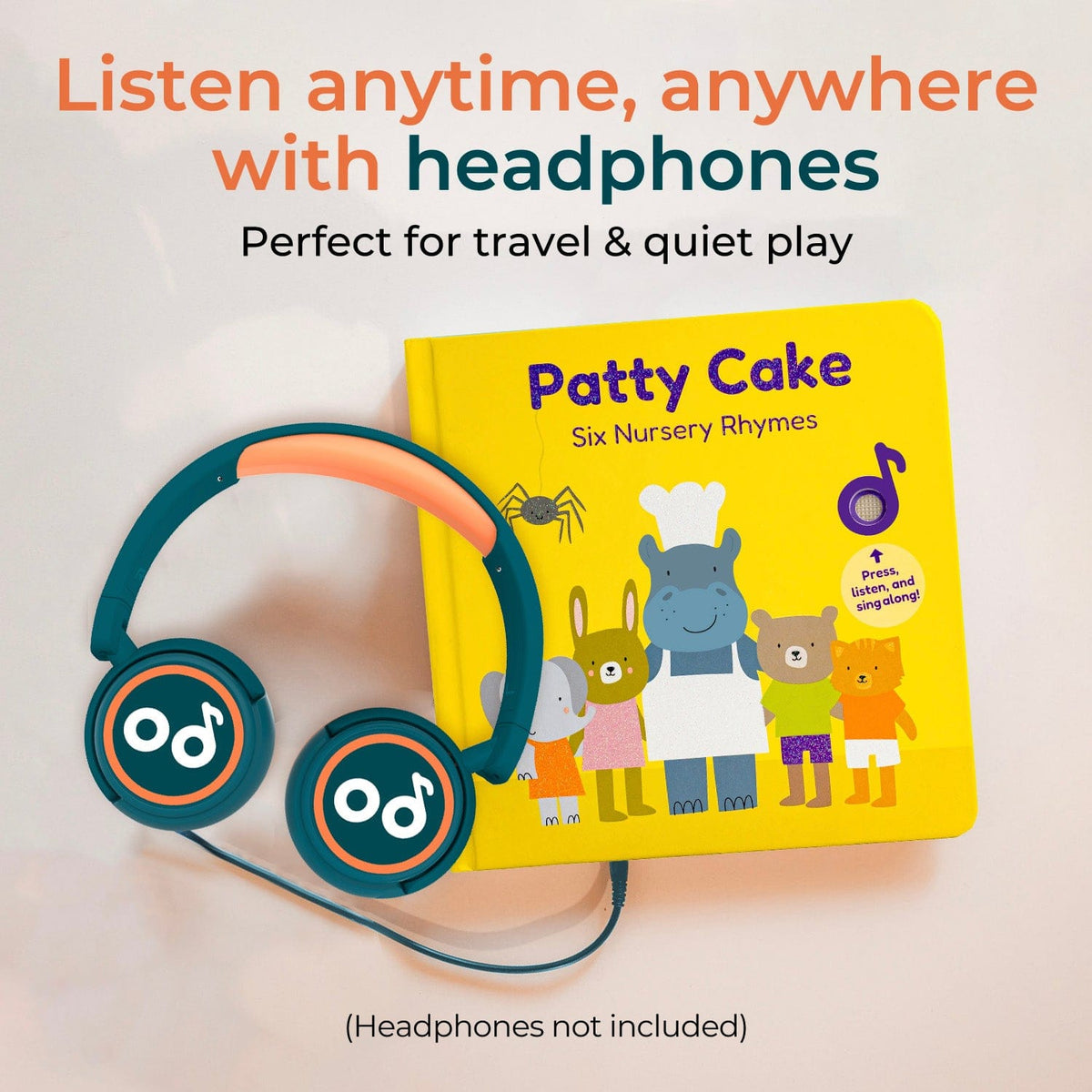 Cali's Books Sound Books Patty Cake Nursery Rhymes - Headphone Edition