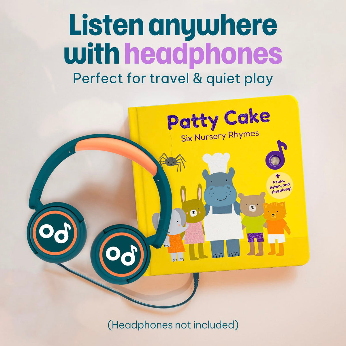 Cali's Books Sound Books Patty Cake Nursery Rhymes - Headphone Edition