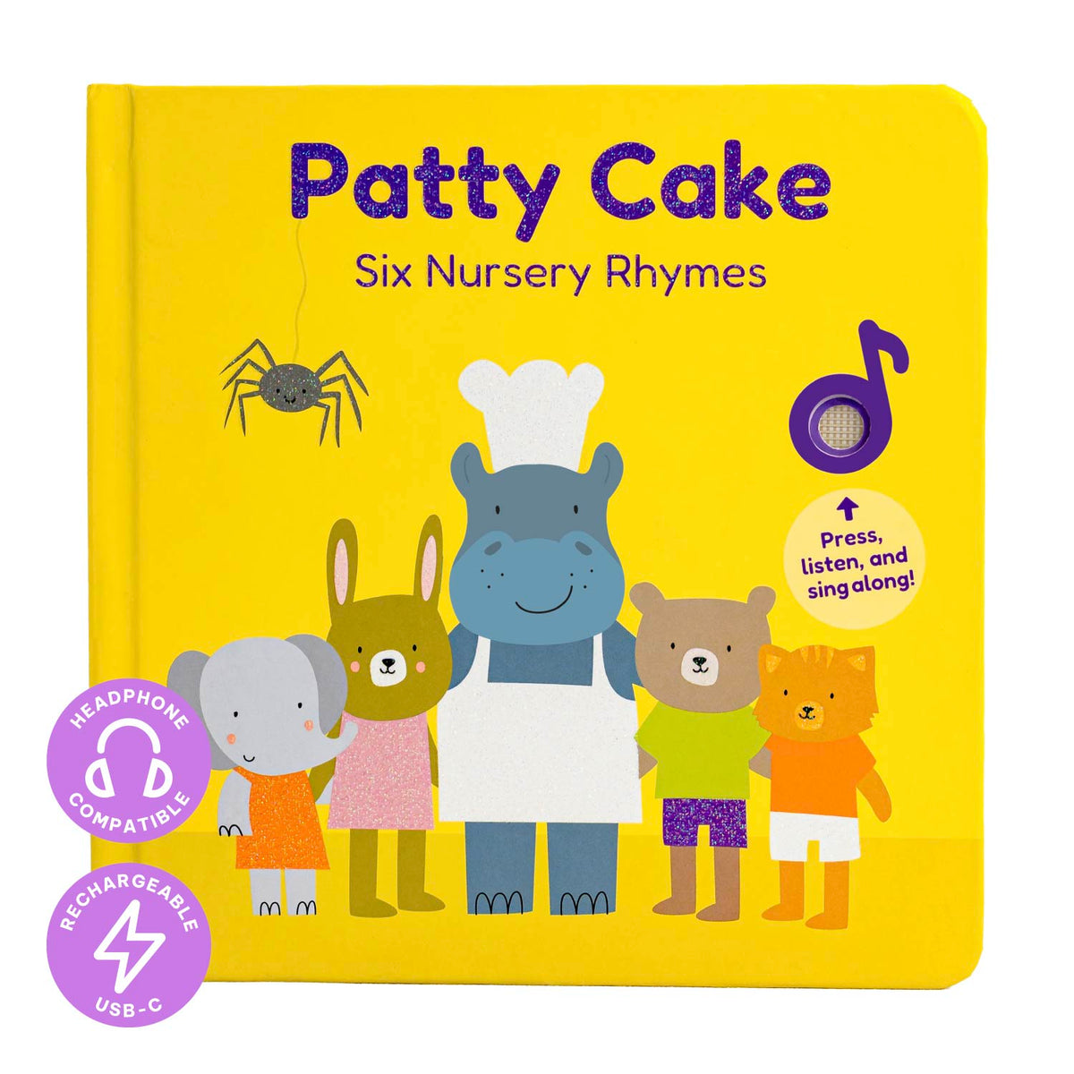 Cali's Books Sound Books Patty Cake Nursery Rhymes - Headphone Edition
