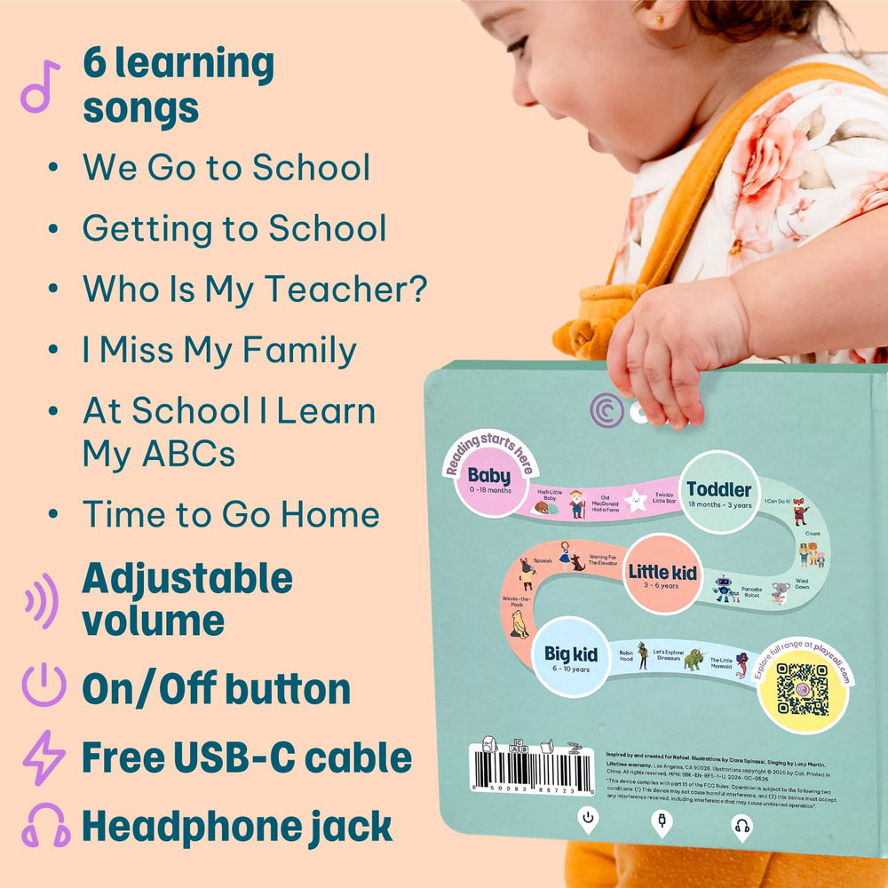 Cali's Books Sound Books Ready for School - Headphone Edition