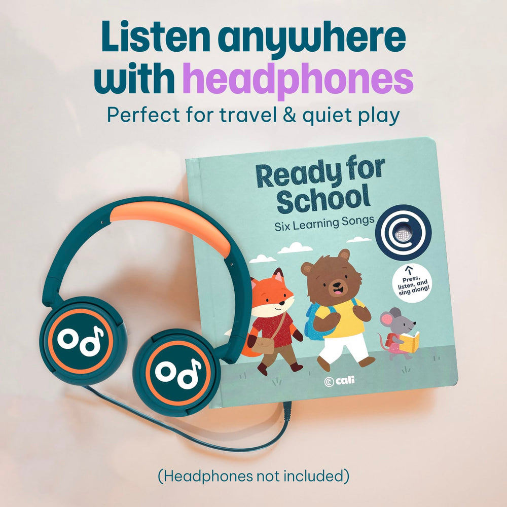 Cali's Books Sound Books Ready for School - Headphone Edition