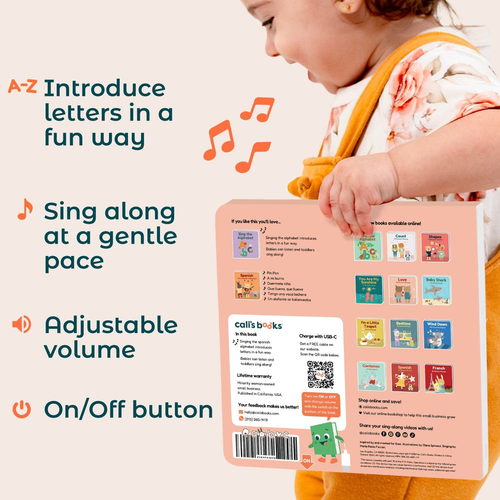 Cali's Books Sound Books Spanish Alphabet - Rechargeable