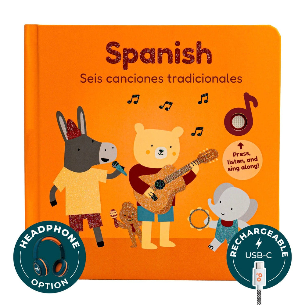 Cali's Books Sound Books Spanish Nursery Rhymes - Headphone Edition