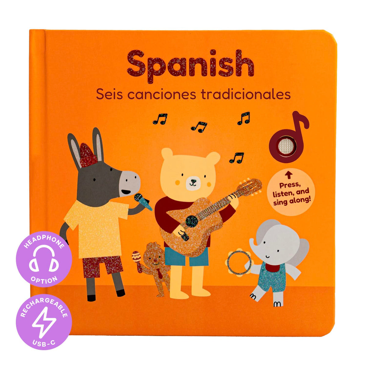 Cali's Books Sound Books Spanish Nursery Rhymes - Headphone Edition