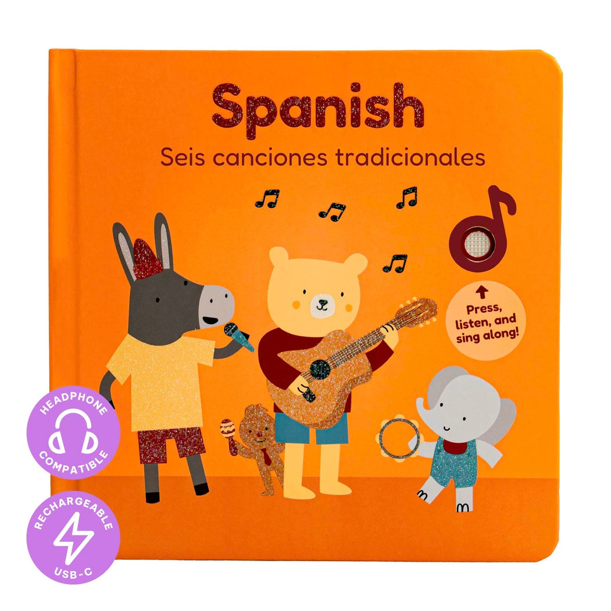 Cali's Books Sound Books Spanish Nursery Rhymes - Headphone Edition