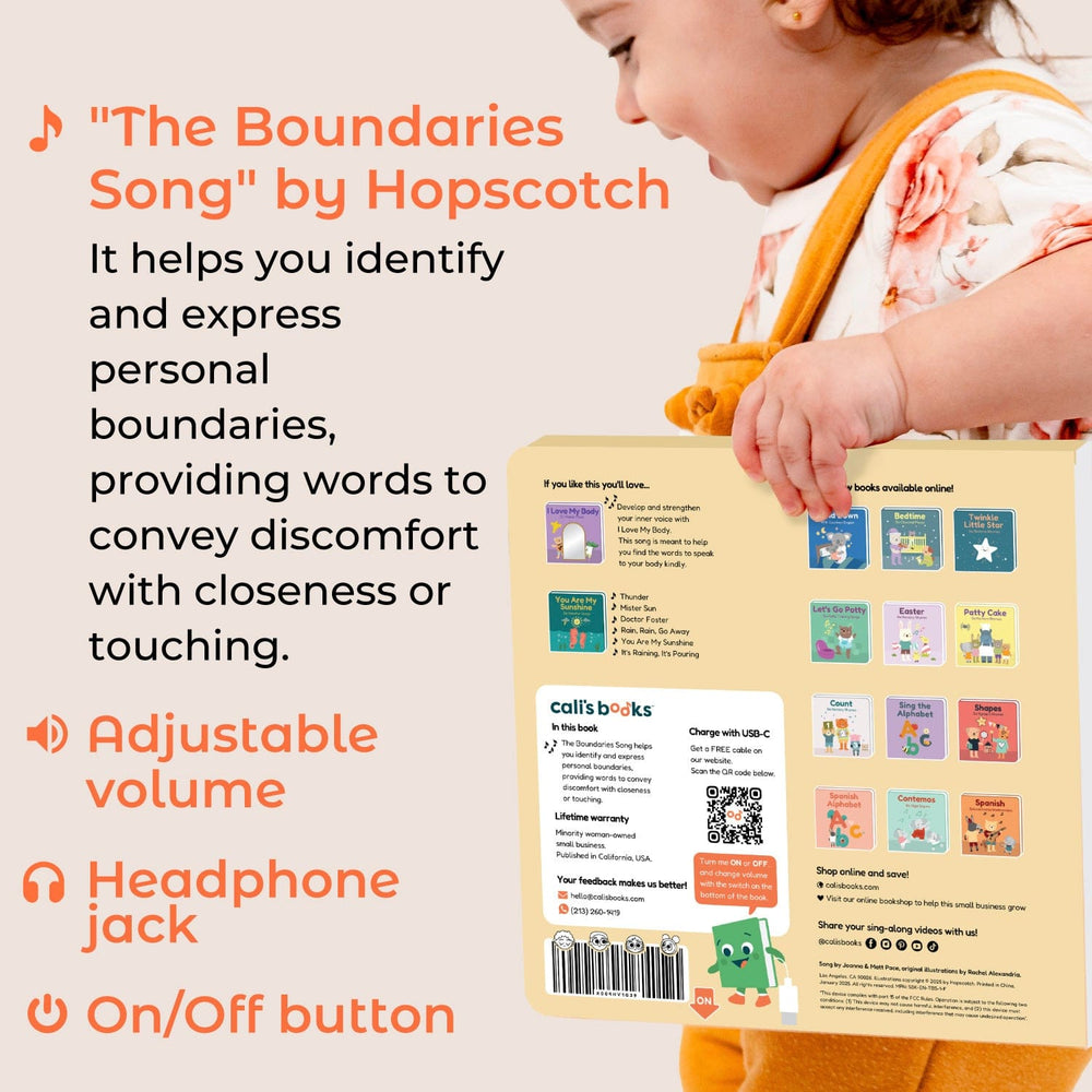 Cali's Books Sound Books The Boundaries Song - By Hopscotch headphone edition