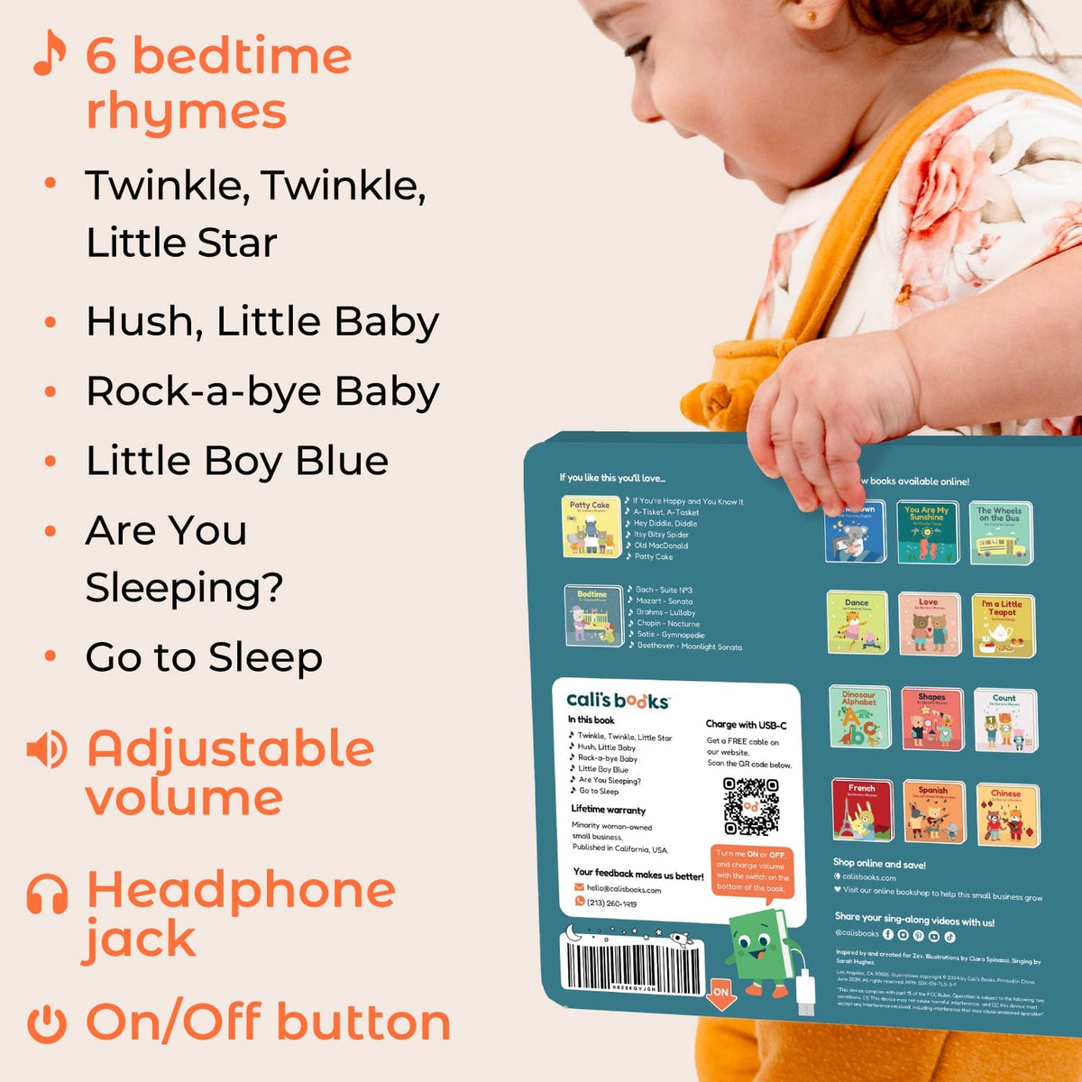 Cali's Books Sound Books Twinkle Little Star - Headphone Edition