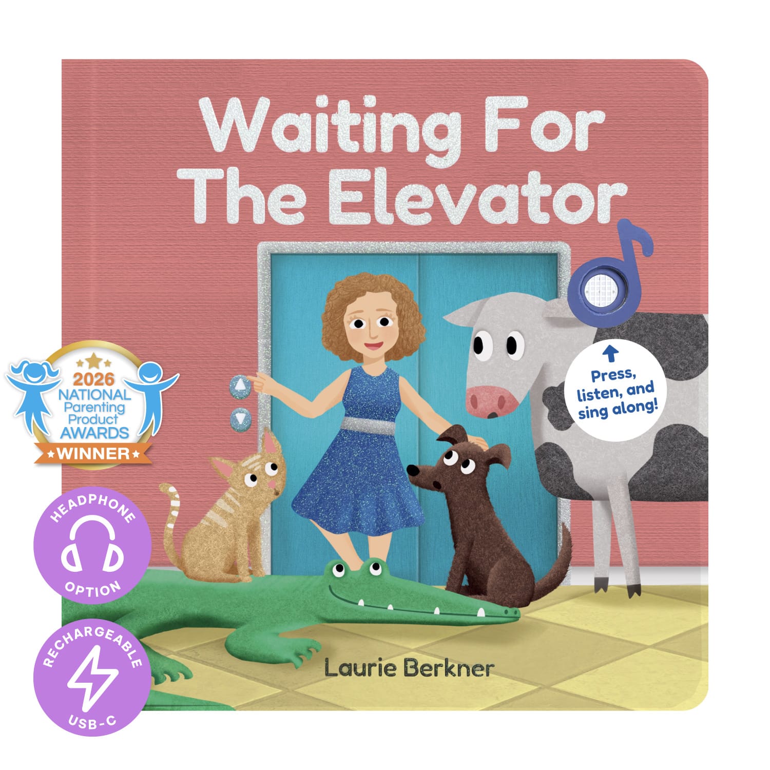 Cali's Books Sound Books Waiting For The Elevator by Laurie Berkner