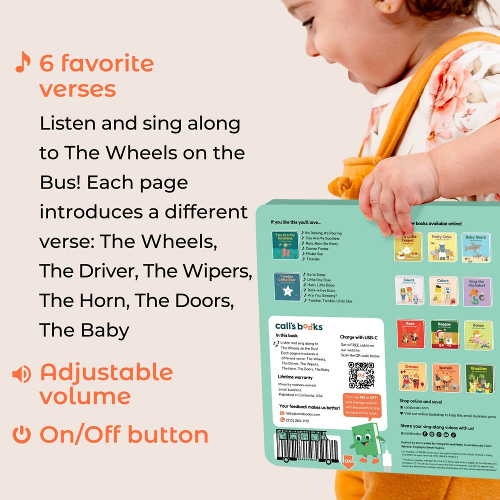 Cali's Books Sound Books Wheels on the Bus - Rechargeable